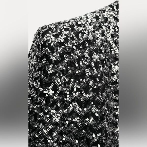 Zara sequin lapelless blazer - Picture 9 of 11
